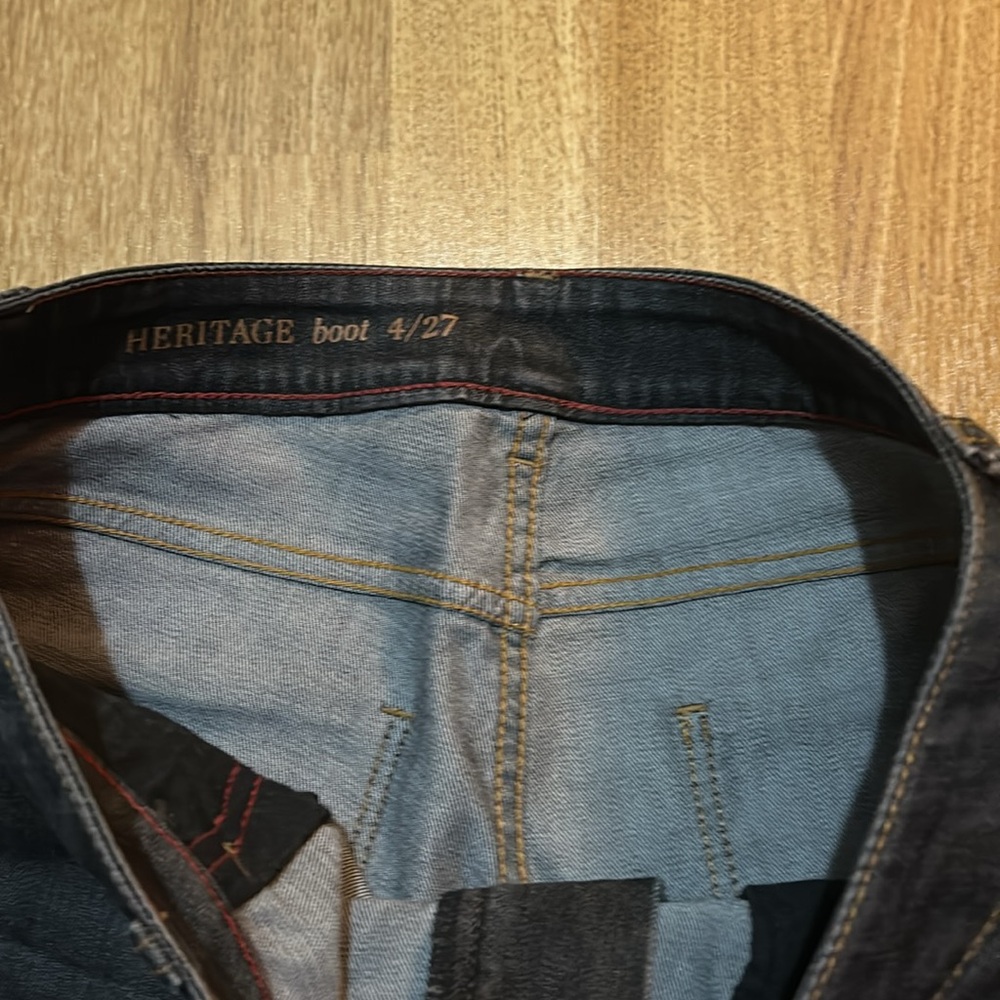 Heritage Women's Dark Gray Bootcut Mid Rise Jeans Size 27/4 - Picture 4 of 10